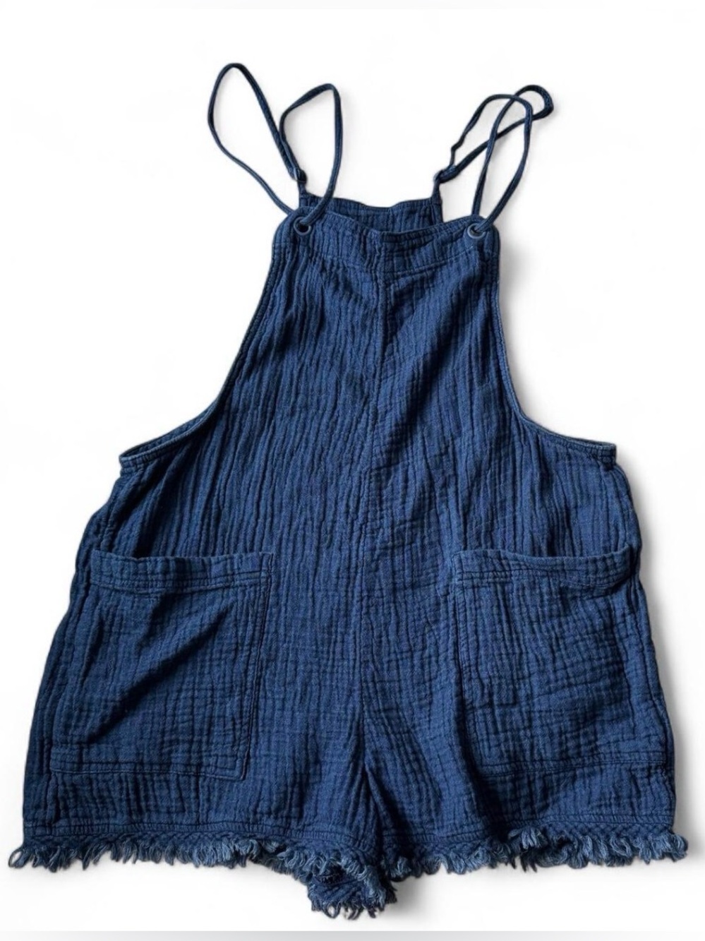 Womens aerie Navy Blue Gauze Romper Overalls